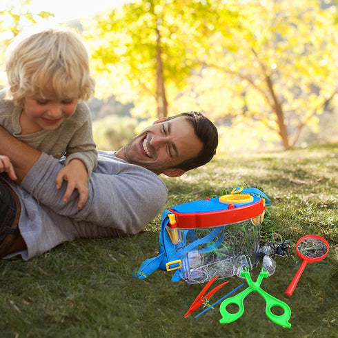 Bug Catcher Kit, Outdoor Nature Explorer Kit with Tweezers, Magnifying Glass, Science Educational Bug Observation