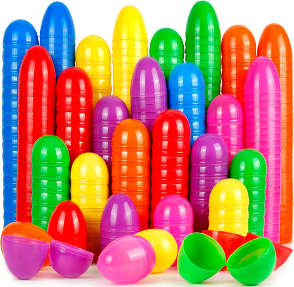 OCTERIC 360Pcs Easter Eggs, 2.3" Fillable Bright Colors Plastic Easter Eggs Empty for