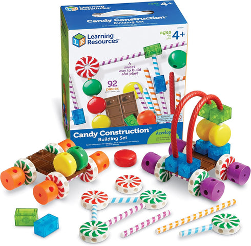 Learning Resources Candy Construction Building Set, 92 Pieces, Toddler Learning Toys, Ages 4+