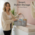 PUTSKA Baby Diaper Caddy Organizer - Nursery Storage Basket for Diaper Station, Baby Basket Shower Gift List