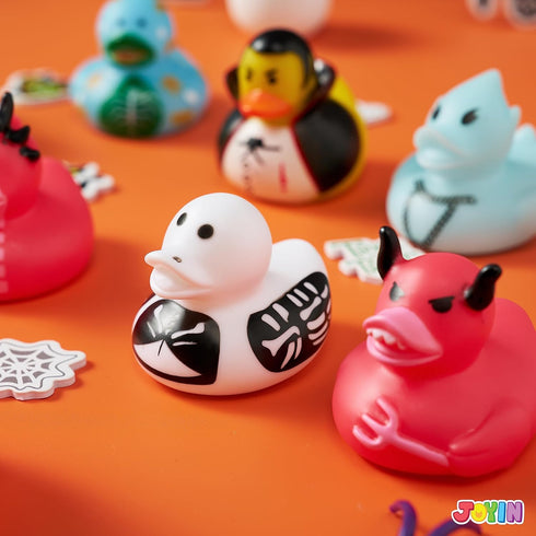 18 JOYIN PCS Halloween Rubber Ducks, Halloween Ducks for Halloween Party Favors Decorations, Rubber Duckies Baby Bath