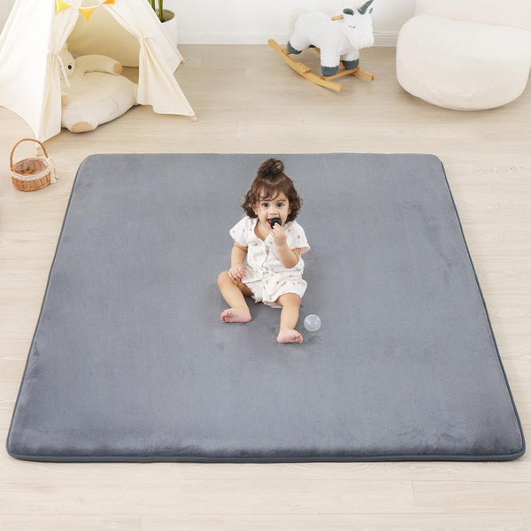 1.3" Thick Baby Floor Play Mat 50x50, Basic Padded Foam Mat for