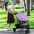 foixnub Baby Car Seat Canopy Covers Purple Butterfly White Star Nursing Breastfeeding Cover Multi-use for Infant