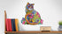 Wooden Jigsaw Puzzle - Cat Animal-Shaped Fantasy Puzzle, 208 Unique Pieces, Size King (17.7" x 16.9")