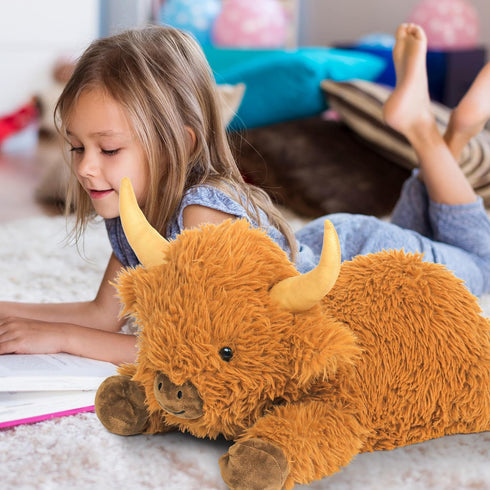 5 lbs 22 JellyMallow Highland Cow Weighted Stuffed Animals in, Highland Cow Weighted Stuffed Animal Plushies, Adorable