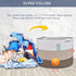 Extra Large Blanket Basket 87L - Cotton Rope Laundry Basket for Baby Nursery, Large Clothes Basket, White & Brown