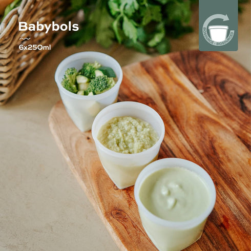 Babymoov Biosourced Food Storage Containers - BPA Free Bowls with Leak Proof Lids, Ideal to Store Baby Food or Snacks for Toddlers (Pick Your Set Size)