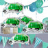 12 Pack Garbage Truck Foil Balloons, Trash Truck Birthday Party Decoration & Baby Shower Party Favor Supplies