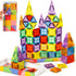 cossy Mini Magnetic Tiles, 80 PCS Magnet Tiles Travel Toys with Iron