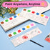 Cavnewt 4Pack Set Set Mini Paint Pads, Watercolor Paint Pad, Pocket Watercolor Painting Book, Mess Free Water Color