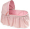 Badger Basket Foldable Doll Rocking Bed with Hood for 22 inch Dolls - Pink/Rosebud