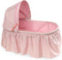 Badger Basket Foldable Doll Rocking Bed with Hood for 22 inch Dolls - Pink/Rosebud