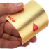 Jucoan 6 Decks of Playing Cards - Waterproof Plastic Poker Cards, Gold Foil, Standard Index, (2 Gold, 2 Silver, 2 Pink)