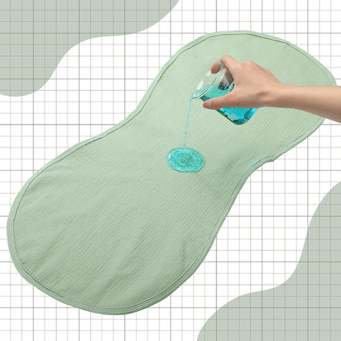Hahafelt 3 Pcs Changing Pad Liners Fits in Peanut Shape Changing Pad Waterproof Diaper Mats Organic Cotton Peanut Mats