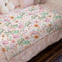Watercolor Spring Garden Floral Butterflies Baby Blanket for Girls, Colorful Flowers Receiving Blanket 30x40