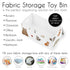 Sweet Jojo Designs Woodland Forest Animals Boy Girl Gender Neutral Unisex Collapsible Toy Storage Box Chest Organizer