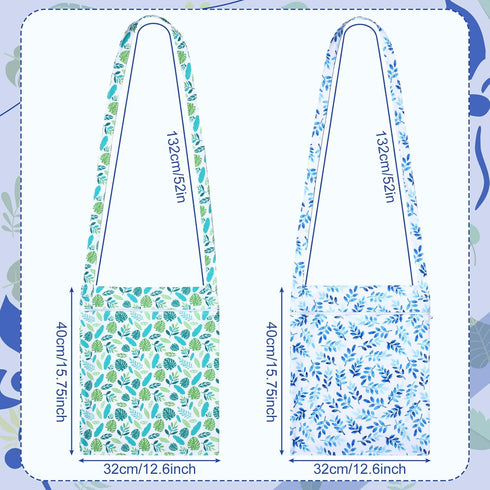 Shinylin 2 Pcs Crossbody Wet Dry Bags for Swimsuit, Waterproof Travel Wet Bags with Zipper and Strap Reusable Baby