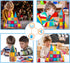 Magnetic Tile Rocket Set 36 Piece Construction Toy, PicassoTiles Magnet Building Block Engineering STEM Learning