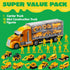 JOYIN 25 in 1 Construction Truck Vehicle Toy Set - Play Vehicles with Sounds and Lights in Carrier Truck