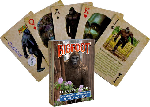 Paradise Cay Publications, Inc. Squatch METALWORKS Bigfoot Playing Cards - Standard 52