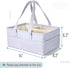 Portable Baby Diaper Organizer with Cute Patterns for Nursery & Car