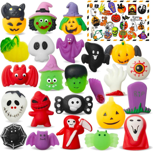TOANWOD 24PCS Halloween Party Favors Squishy Toys : Goodie Bag Stuffers Fidgets