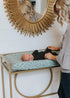Soft Knit Diaper Changing Pad Cover in Poe by Copper Pearl