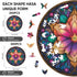 500 Pieces,16.5x16.5 inch Ixfyloop Wooden Puzzles for Adults Wooden Puzzles, Mandala Puzzle Wood Jigsaw Puzzles Unique