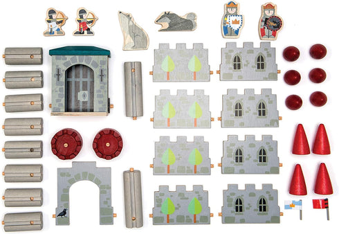 Tender Leaf Wooden Castle Learning Game, Multicoloured