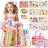 Aurasys Toddler Busy Board Montessori Toys for Girl Birthday Gift,Educational Learning Sensory