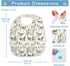 IHCVHQX 1 Pack Baby Feeding Bibs for Boys Girls Watercolor Mallard Ducks Toddler Infant Bandana Drool Bibs with Pocket