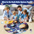 Glow in The Dark Solar System Jigsaw Puzzles, 70 Pieces for Kids Ages 4-8, Educational Floor Puzzle Toys