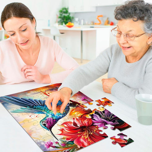 3 Packs 48 Large Piece Puzzles for Seniors - Dementia and Alzheimer’s Memory Cognitive Games with Storage Bags