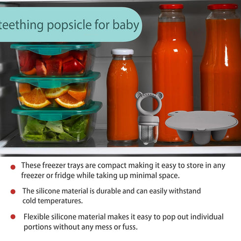 Frozen Breastmilk Teether Tray - Soothing Baby's Gums