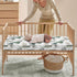 JEPFEIXIA 28"x52" Woodland Forest Animals Fitted Crib Sheet for Boys Girls Watercolor Pine Tree Baby Sheet for Standard