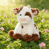 9'' Hopearl Adorable Plush Cow Toy Floppy Dairy Cattle Soft Stuffed Animal Cute Birthday Gifts for Boys Girls Kids
