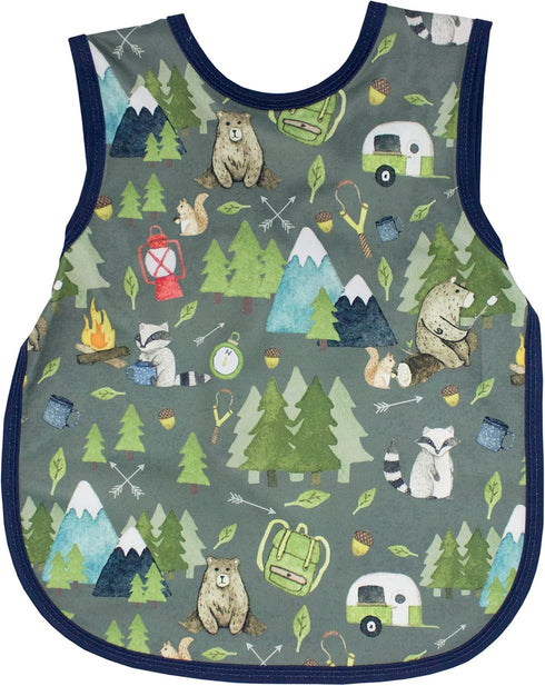 6m+ BapronBaby Animal Prints Bapron - No Neck Tie Safer Bib - Baby & Toddler - Soft Waterproof - PVC, BPA & Phthalate