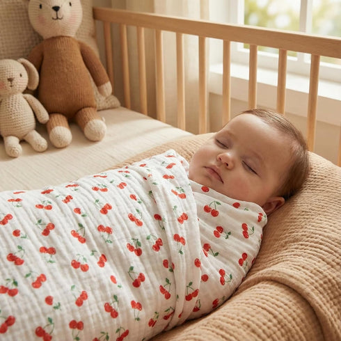 Pack 2 43"X43" of Ultra Soft Muslin Baby Blankets for Girls Boys Breathable Lightweight Cotton Muslin Swaddle Blankets