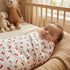 Pack 2 43"X43" of Ultra Soft Muslin Baby Blankets for Girls Boys Breathable Lightweight Cotton Muslin Swaddle Blankets