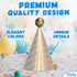 PixiPy Birthday Party Hats for Kids, 12 pc Colorful Cone-Shaped 7 inch Celebration Headwear Supplies