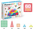 60 Set 60pcs 3D PicassoTiles Piece Magnet Building Tiles Clear Magnetic Blocks Construction Playboards - Creativity