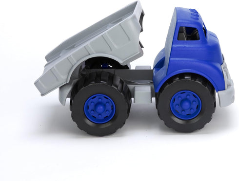 12 6 Green Toys Flat Bed Truck Blue/Grey & Race Car Red, months - years