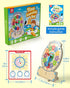 3 4 5 Coogam Wooden Clock Teaching Time Toy, Analog Digital Clock with Fly-Telling Time Board Game, Montessori Time