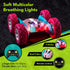 6-12, 4WD 360 Threeking New Remote Control Car RC Flip Stunt Double Sided Driving Cars Toys for Girls Ages USB-C