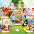 RoundFunny 6 7 Inch Pcs Farm Animals Toys Horse Sheep Cow Duck Chick Pig Large Stuffed Animals Bulk for Woodland Baby