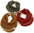 4-Way 8 Kishu Baby Indi - Fairtrade Organic Baby Bibs for Girls or Boys - Rounded, Reversible, Layer Muslin Drool Bibs