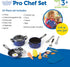 Set, 13 3+ Learning Resources Pretend & Play Pro Chef Kitchen Toys for Kids, Pretend Kitchen, Pots and Pans for Kids