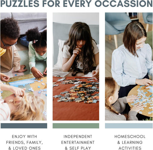 Dinosaur Kids Puzzle - Fun 48-Piece Jigsaw with Diverse Dinosaur, Rivers, and Volcano Scenery for Ages 4+