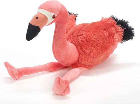 12 inches The Petting Zoo Flamingo Stuffed Animal, Gifts for Kids, Wild Onez Zoo Animals, Flamingo Plush Toy