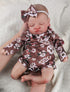 Reborn Baby Girl Dolls - 20 Inch Lifelike Newborn Baby with Realistic Veins for Kids Age 3+, Brown